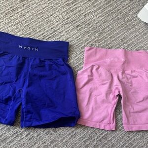 NVGTN Athletic Shorts Blue and Pink